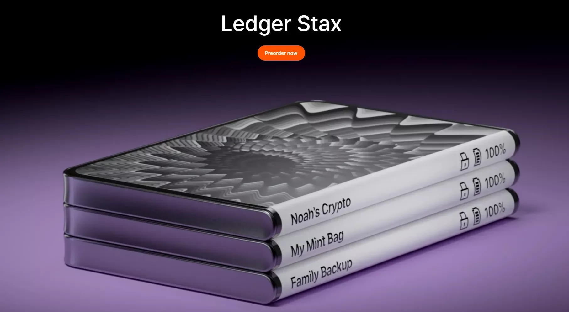 Ledger Stax Modern Hardware Wallet