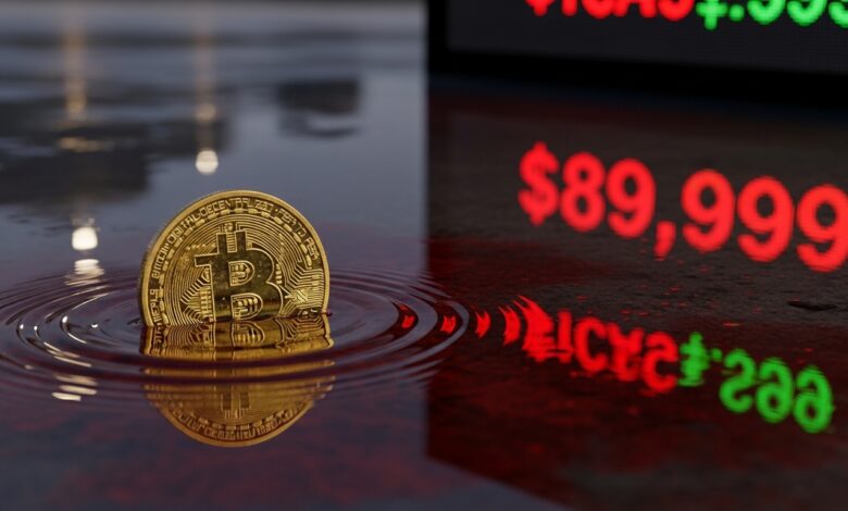 Bitcoin Drops Below $90K