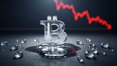 Bitcoin dives to six month