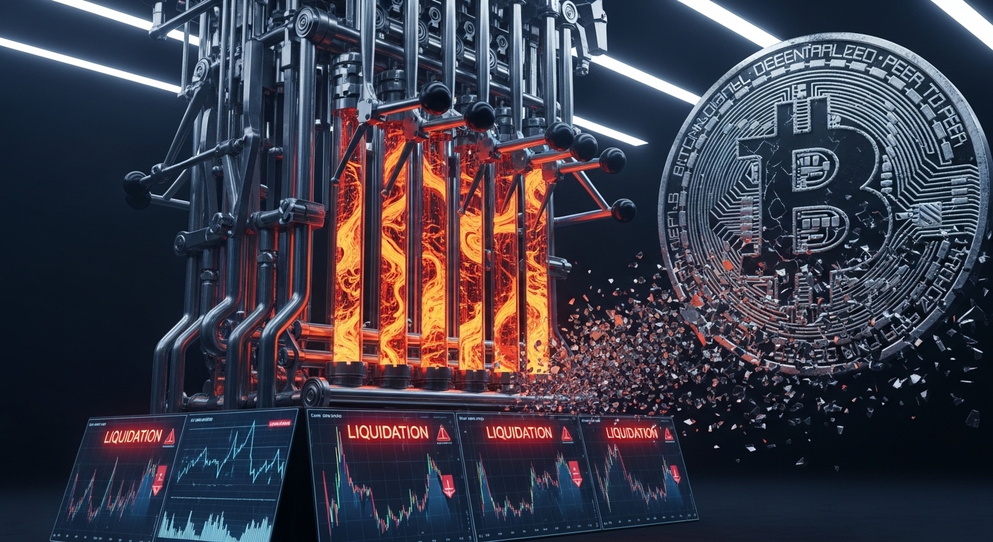 Leverage, liquidations, and cascading sell-offs