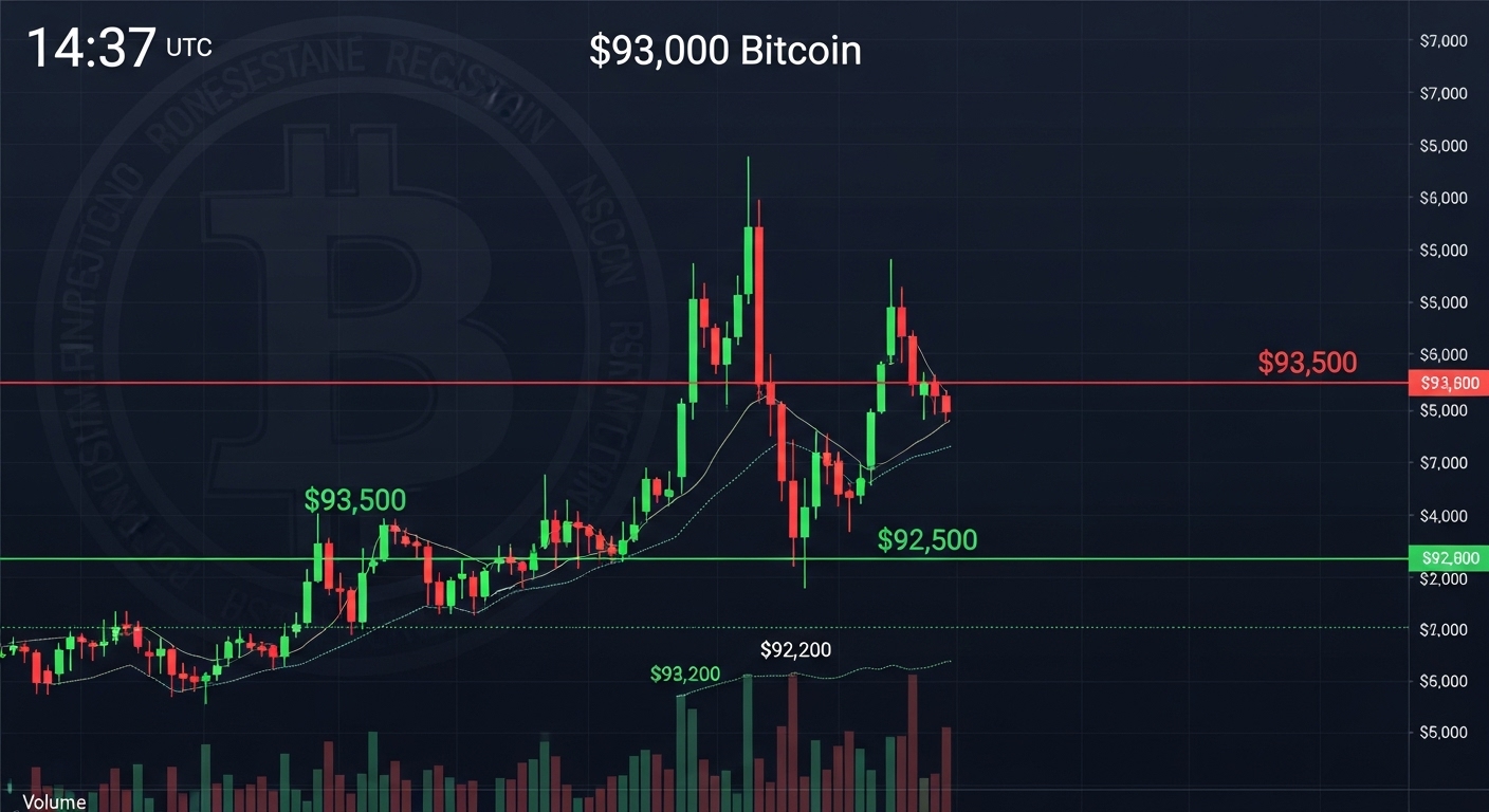 Technical picture key levels around $93,000