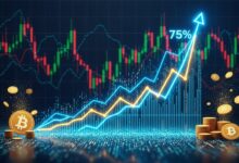 Bitcoin Trading Volume Surges 75% Amidst Market Volatility