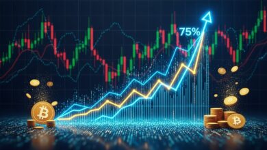 Bitcoin Trading Volume Surges 75% Amidst Market Volatility