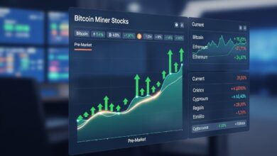 Bitcoin miners are moving pre-market even as crypto prices hold firm