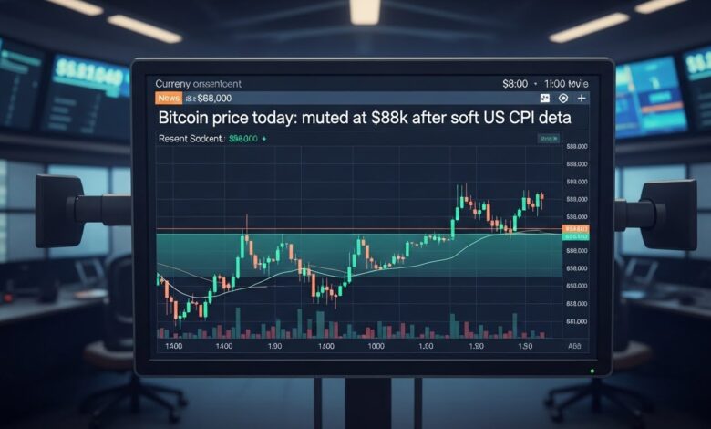 Bitcoin price today muted at $88k after soft US CPI data