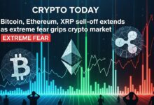 Crypto Today Bitcoin, Ethereum, XRP sell-off extends as extreme fear grips crypto market