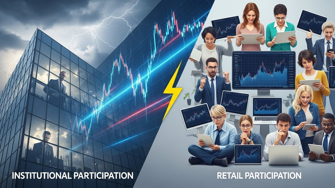 Institutional and Retail Participation During Volatile Markets