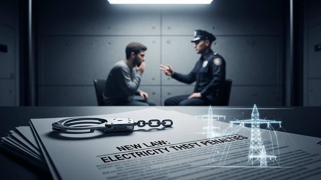 The New Law and Penalties for Electricity Theft