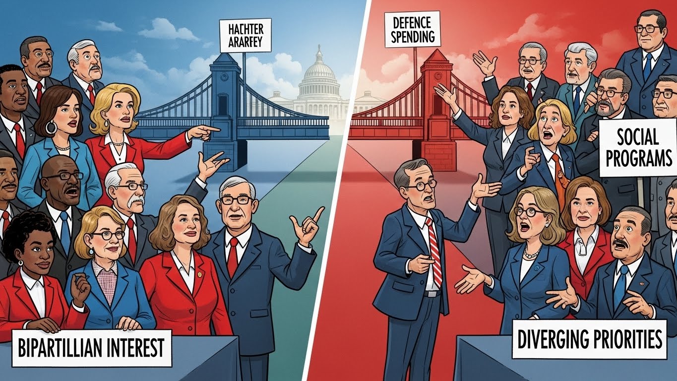 Bipartisan Interest and Diverging Priorities