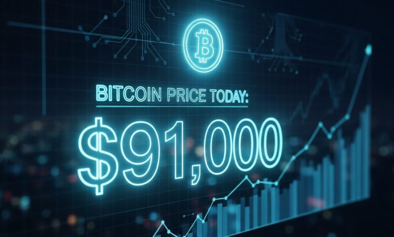 Bitcoin Price Today Near $91k