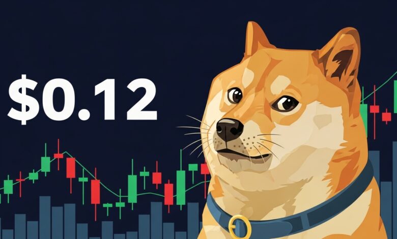 Dogecoin Price Rises to $0.12
