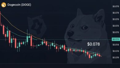 Dogecoin USD Retreats as $0.08