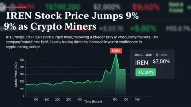 IREN Stock Price Jumps 9% as Crypto Miners