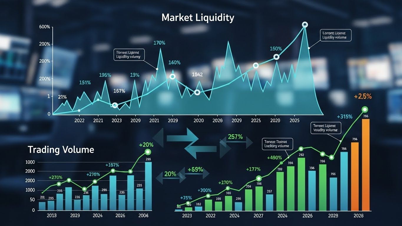Market liquidity and trading volume trends 