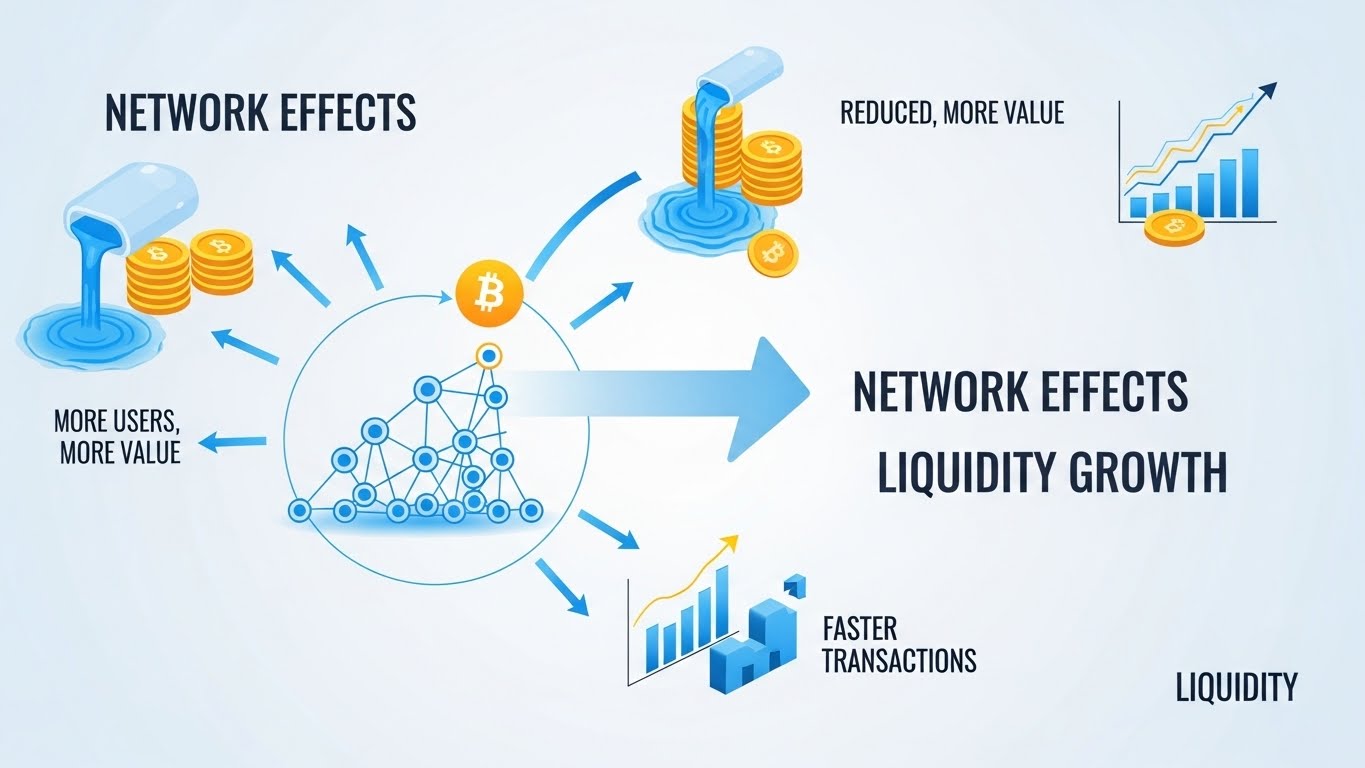 Network Effects and Liquidity Growth