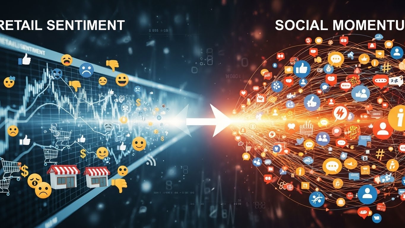 Retail sentiment and social momentum