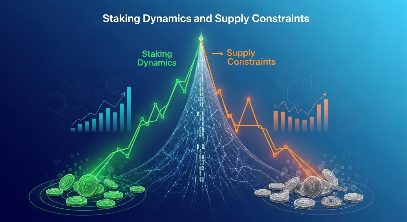 Staking Dynamics and Supply Constraints