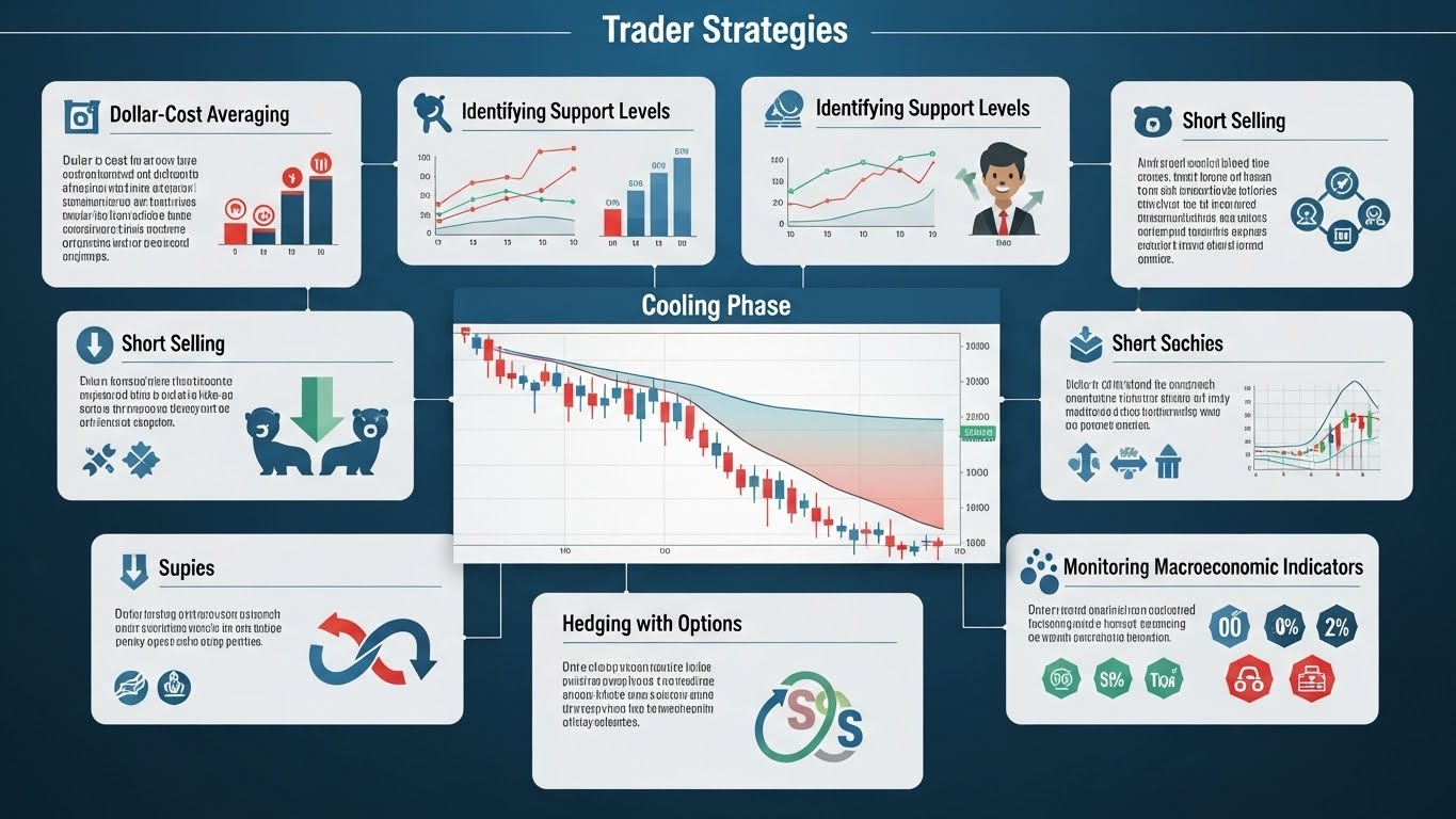 Trader strategies during cooling phase