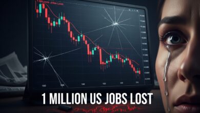 Bitcoin price sliding as 1 million US jobs