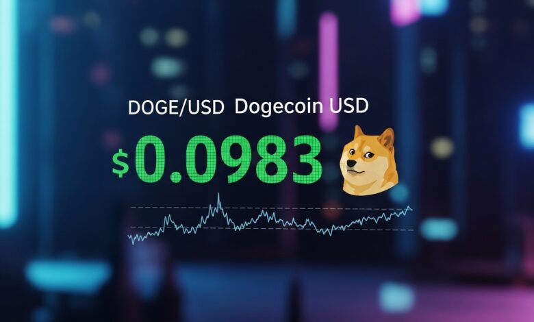 Dogecoin USD at $0.0983