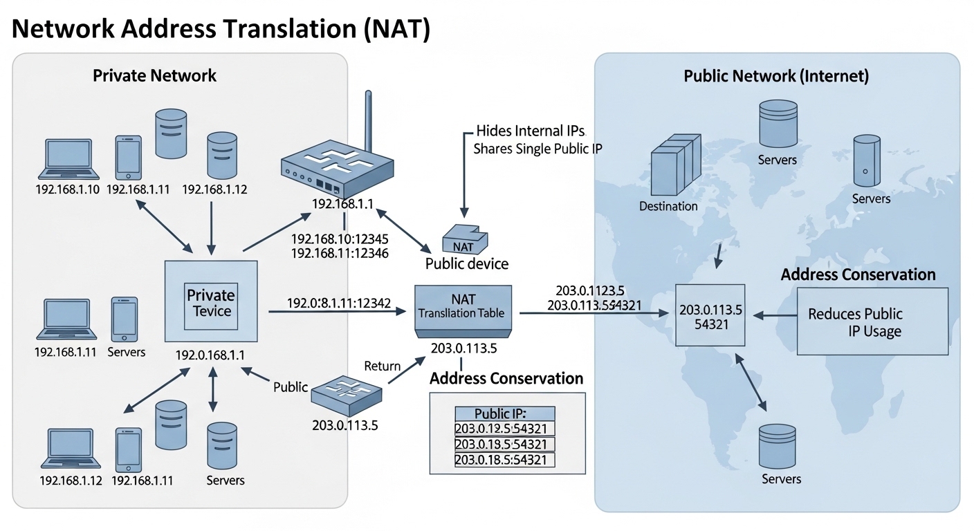 Role of NAT and Address Conservation