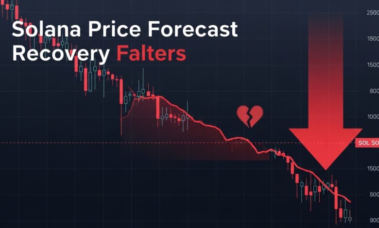 Solana Price Forecast Recovery Falters