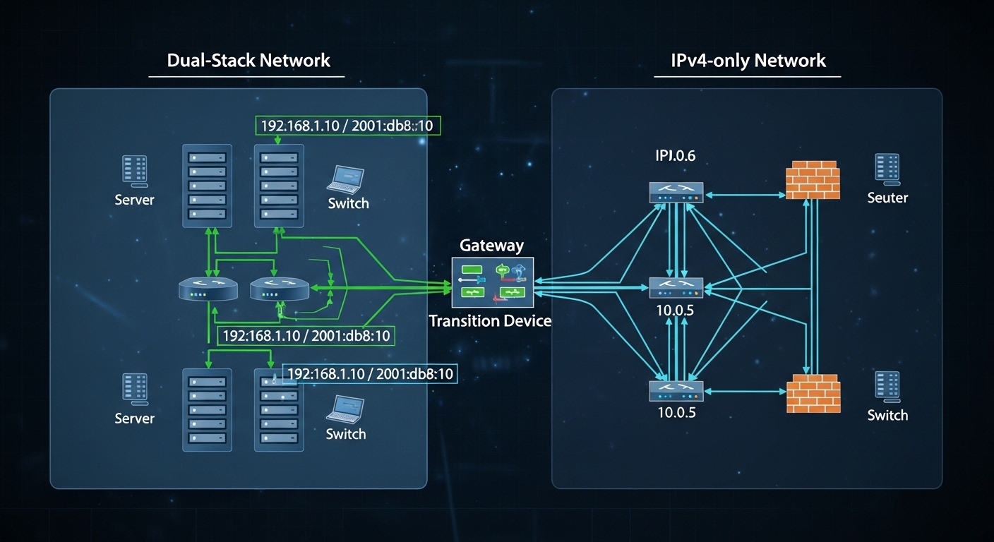 dual-stack networking and IPv4-only environments