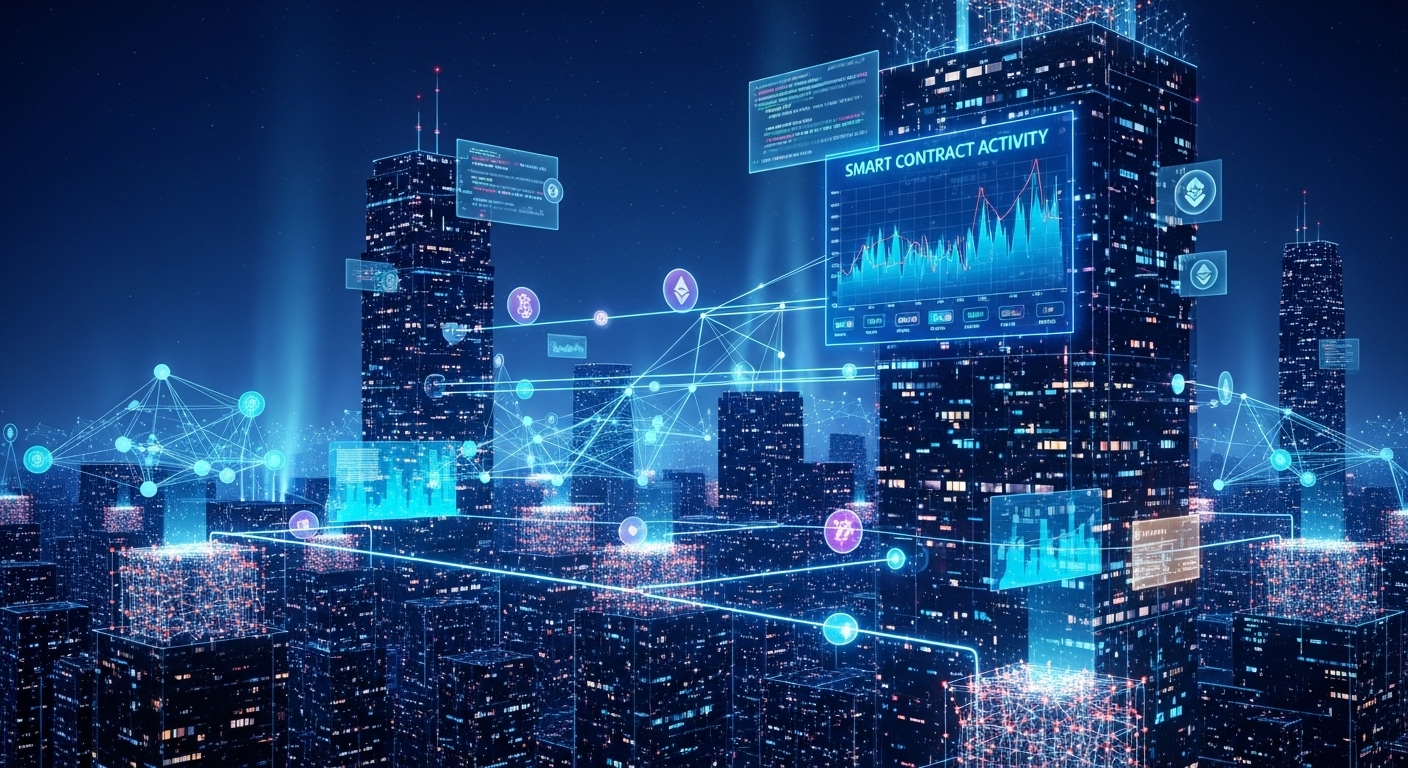 smart contract activity and decentralized application