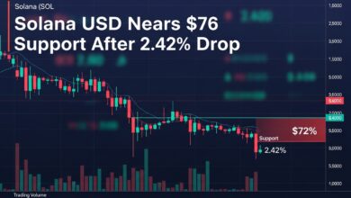 Solana USD Nears $76 Support After 2.42% Drop